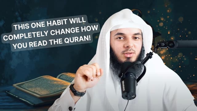 Thumbnail for How to Practically Do Tadabbur of The Quran | Ust. Dawoud Yahya - re:Verses Episode 49